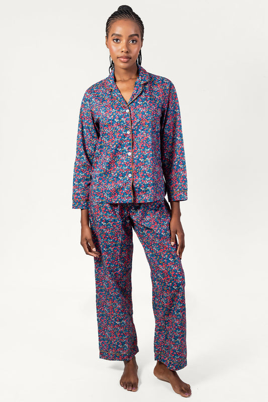 Nocturne Berry Long Pyjama Set