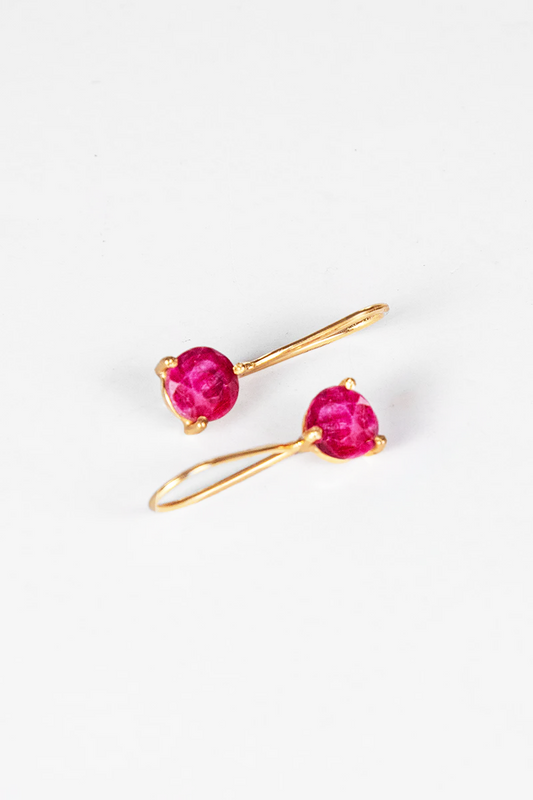 Ruby Gemstone Drops