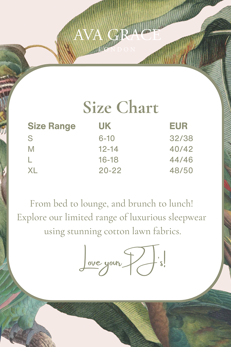 Garden Dreams Orange & Green Short Pyjama Set