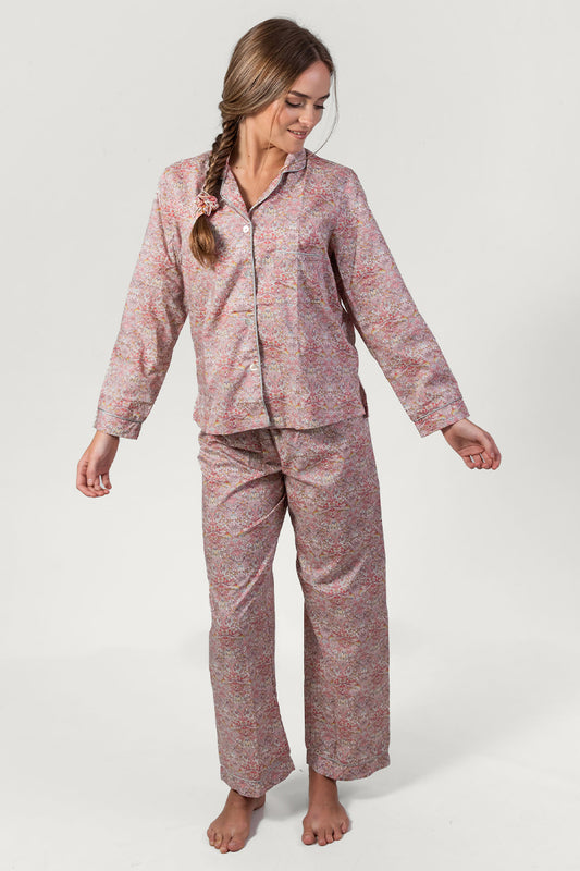 Paloma Bird Pink Long Pyjama Set