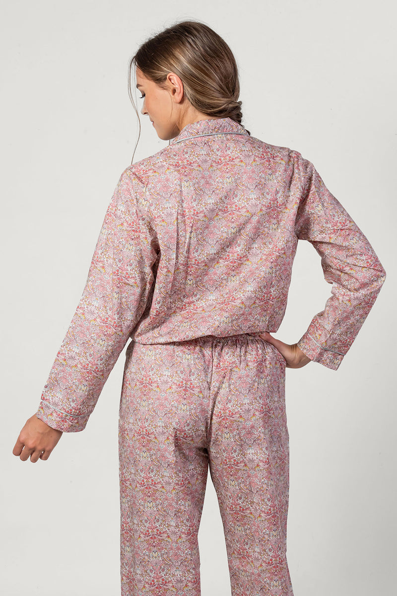 Paloma Bird Pink Long Pyjama Set