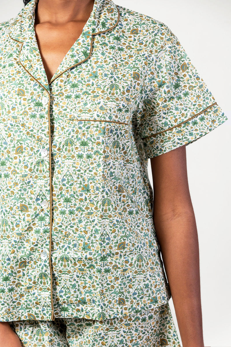 Amara Green Short Pyjama Set