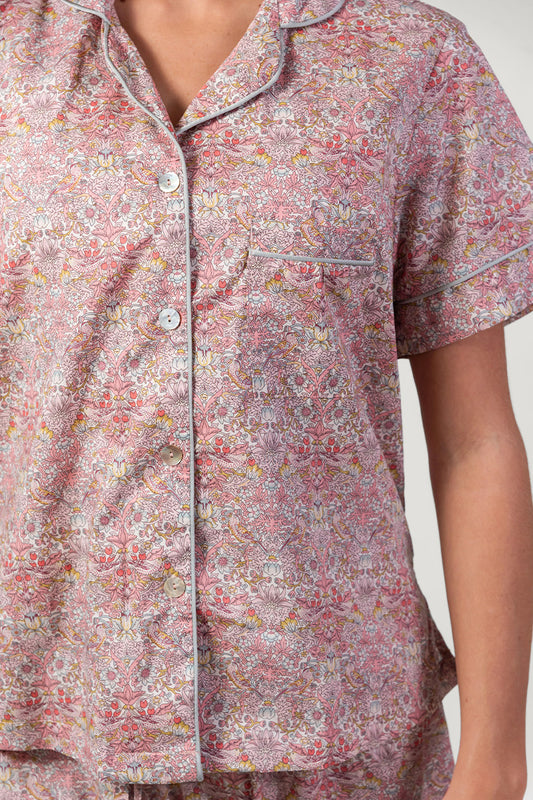 Paloma Bird Pink Short Pyjama Set