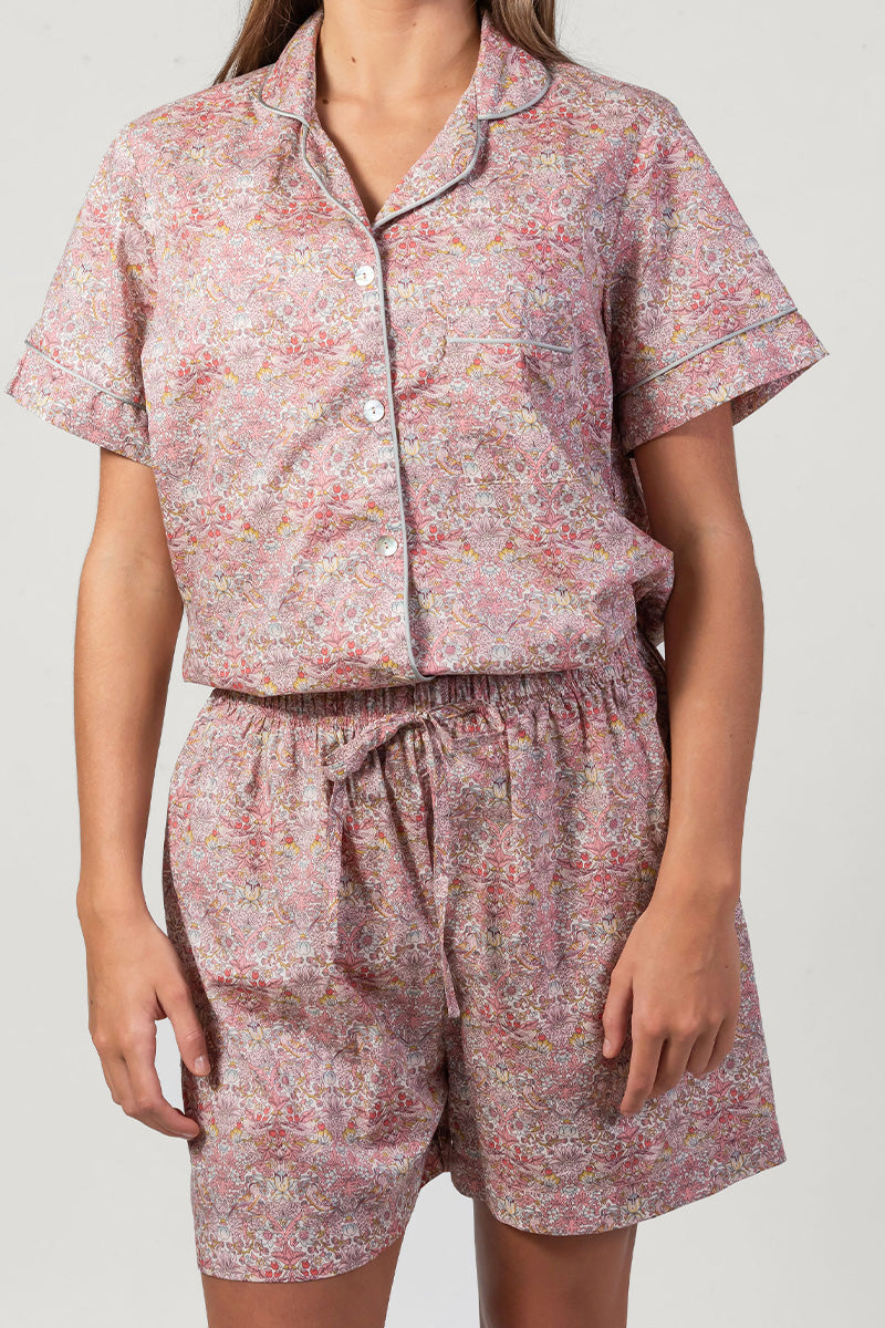 Paloma Bird Pink Short Pyjama Set