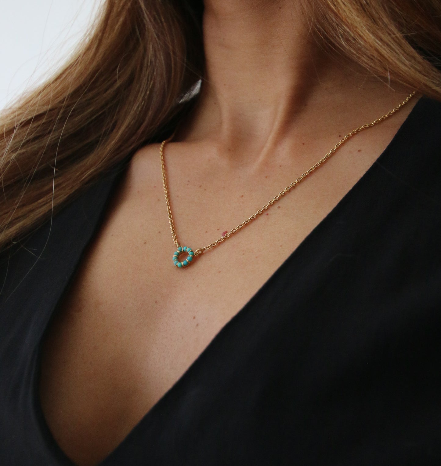 18k Gold Vermeil Scallop Necklace