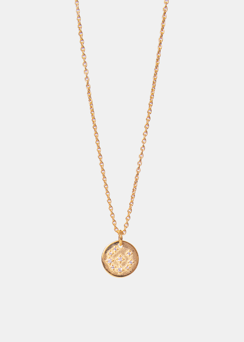18k Gold Vermeil Cubic Zirconia Necklace