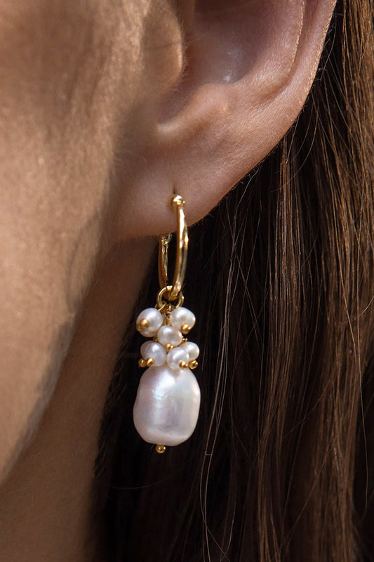 Pearl Cluster Earrings