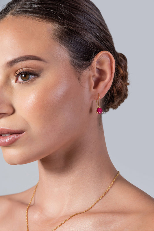 Ruby Gemstone Drops